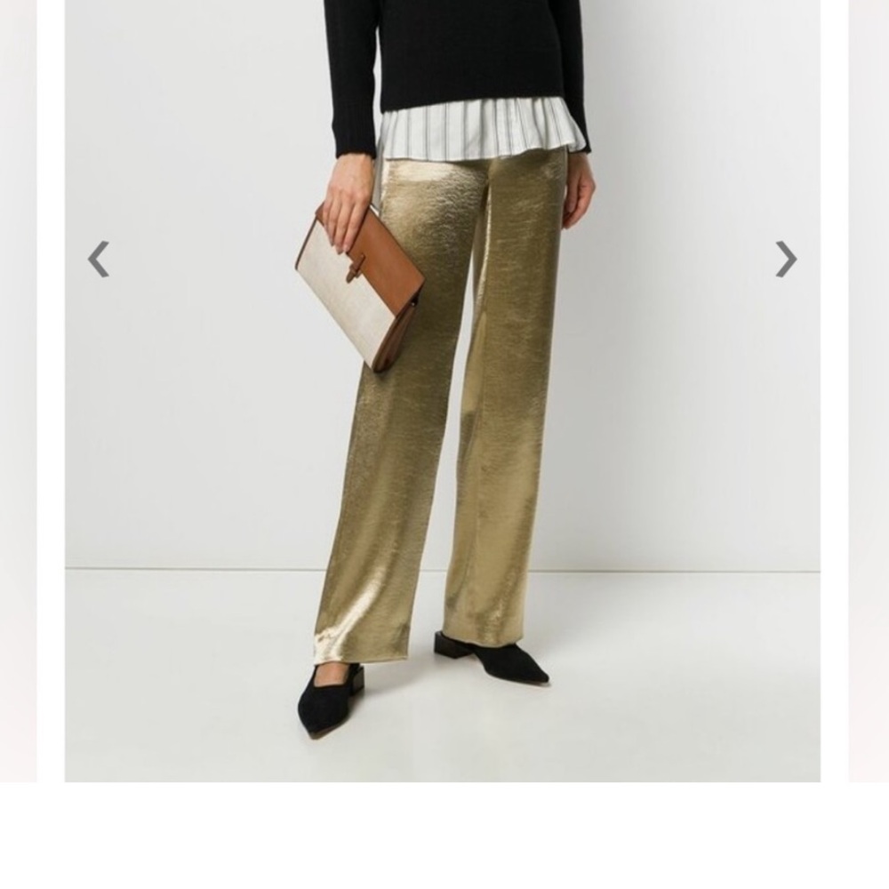 Vince gold wide leg pants